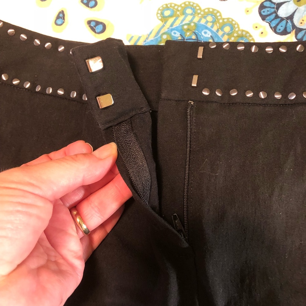 Express Black Embellished Mini Skirt - Picture 2 of 3